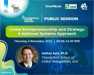 Global Entrepreneurship and Strategy: a National Systems Approach